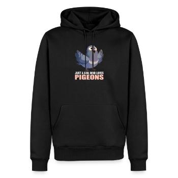 Pigeons Pigeon - Sweat à capuche Premium bio Homme - noir - Devant - Nico (187cm)