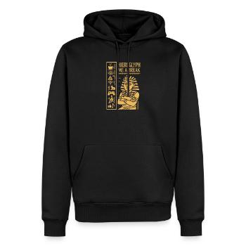 L’archéologie pharaonienne dans l’Égypte ancienne - Sweat à capuche Premium bio Homme - noir - Devant - Nico (187cm)