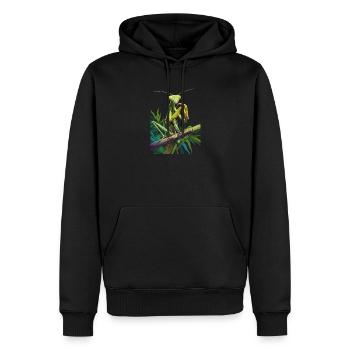 Gottesanbeterinnen Gottesanbeterin - Männer Premium Bio Hoodie - Schwarz - Vorne - Nico (187cm)