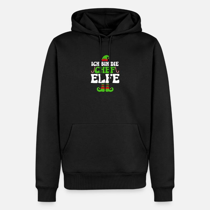 Je suis le chef elfe - Sweat à capuche Premium bio Homme - noir