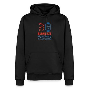 Fondateur de startup Survivant à l’épuisement professionnel : se rétablit - Sweat à capuche Premium bio Homme - noir - Devant - Nico (187cm)