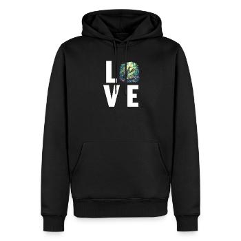 Gottesanbeterinnen Gottesanbeterin - Männer Premium Bio Hoodie - Schwarz - Vorne - Nico (187cm)
