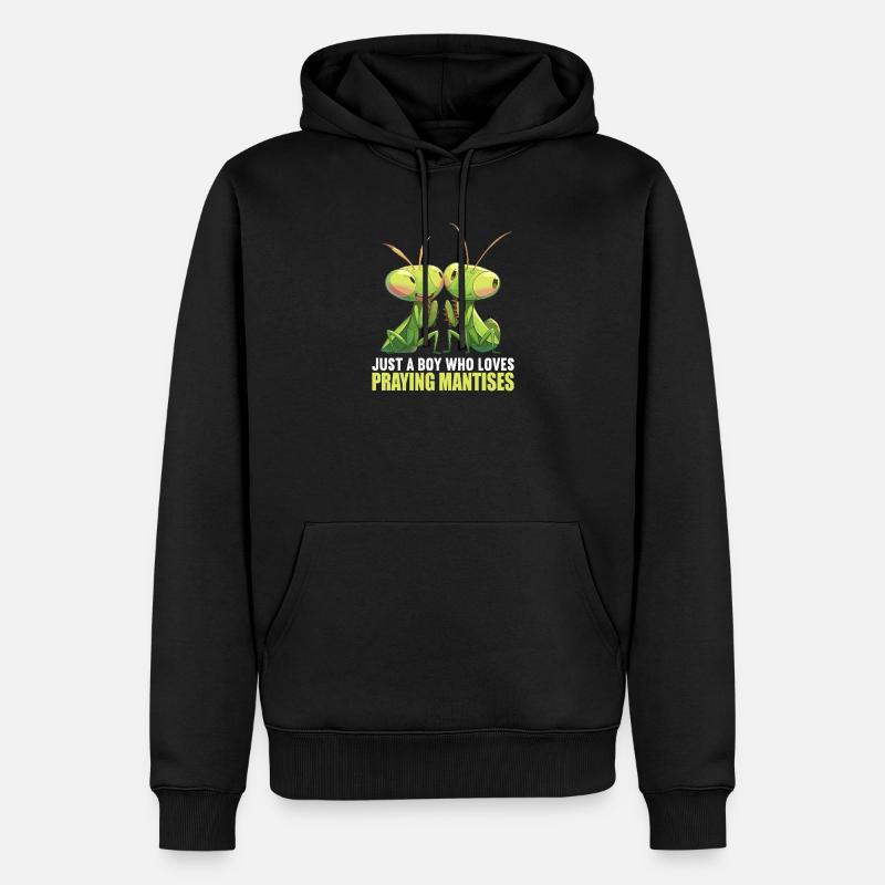 Gottesanbeterinnen Gottesanbeterin - Männer Premium Bio Hoodie - Schwarz