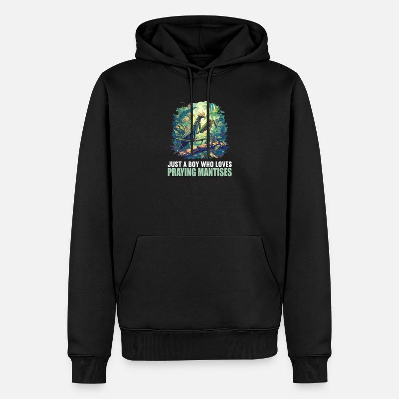 Gottesanbeterinnen Gottesanbeterin - Männer Premium Bio Hoodie - Schwarz