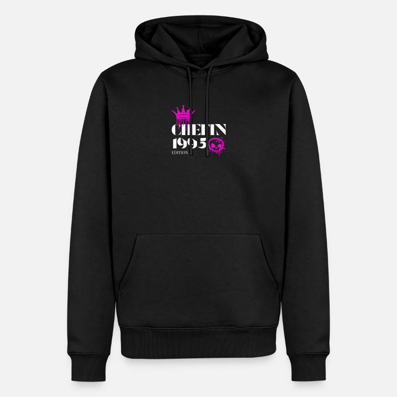 Édition Chefin 1995 30e anniversaire Déclaration - Sweat à capuche Premium bio Homme - noir