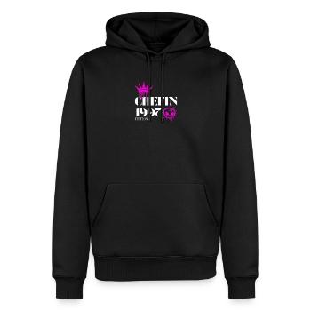 Chefin Edition 1997 Powerfrau 28 Jahre - Männer Premium Bio Hoodie - Schwarz - Vorne - Nico (187cm)