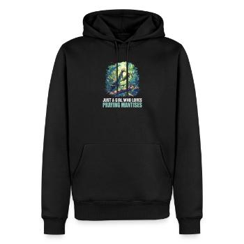 Gottesanbeterinnen Gottesanbeterin - Männer Premium Bio Hoodie - Schwarz - Vorne - Nico (187cm)