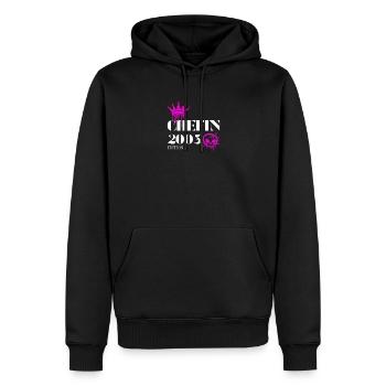 Chefin Edition 2003 22 Geburtstag Spruch - Männer Premium Bio Hoodie - Schwarz - Vorne - Nico (187cm)