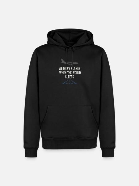 Nachtschichtrampe Des Bodenpersonals Am - Männer Premium Bio Hoodie - Schwarz