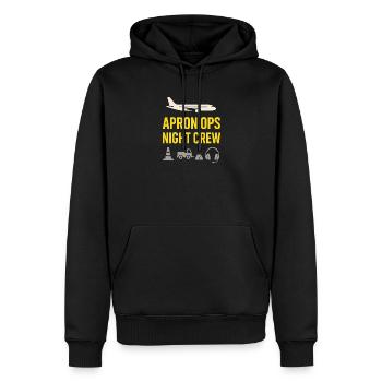 Nachtschichtrampe Des Bodenpersonals Am - Männer Premium Bio Hoodie - Schwarz - Vorne - Nico (187cm)
