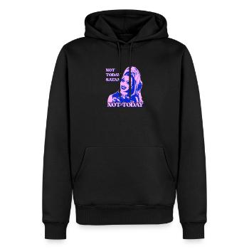 Nicht heute Satan Pop Art - Männer Premium Bio Hoodie - Schwarz - Vorne - Nico (187cm)