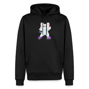 Elefant Eislaufen Schlittschuhe Wintersport - Men’s Premium Organic Hoodie - black - Front - Nico (187cm)