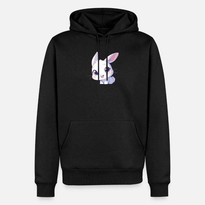 Lapin Lapin - Sweat à capuche Premium bio Homme - noir