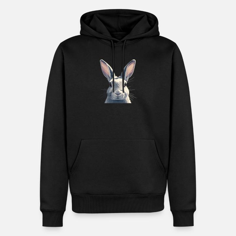 Lapin Lapin - Sweat à capuche Premium bio Homme - noir