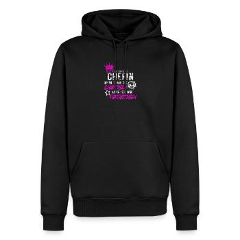 Chefin chaotisches Team fantastisch Spruch - Sweat à capuche Premium bio Homme - noir - Devant - Nico (187cm)