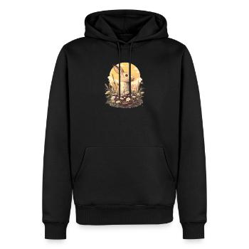 Hasen Hase - Männer Premium Bio Hoodie - Schwarz - Vorne - Nico (187cm)