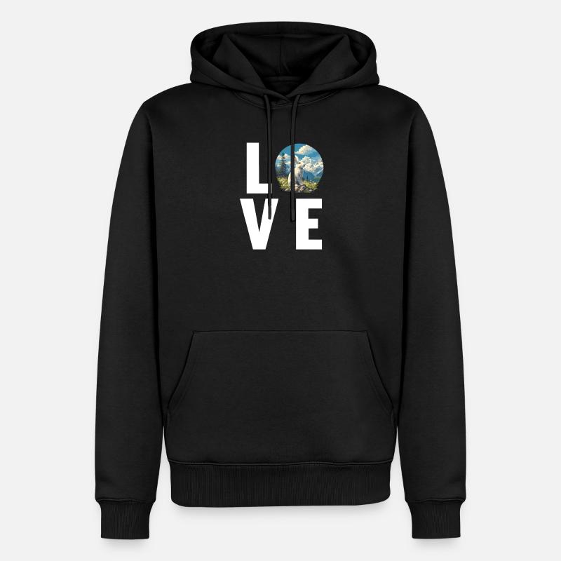 Lapin Lapin - Sweat à capuche Premium bio Homme - noir