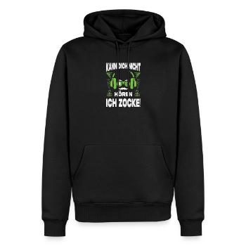 Gamer Geschenke Gaming Outfits Zocken Videospiele - Männer Premium Bio Hoodie - Schwarz - Vorne - Nico (187cm)