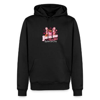 Galentine Gang Zusammen Wir Töten Mädchen Freundschaft - Männer Premium Bio Hoodie - Schwarz - Vorne - Nico (187cm)