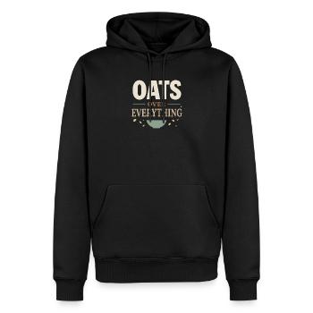 Culture du petit-déjeuner de la bouillie du jour au lendemain - Sweat à capuche Premium bio Homme - noir - Devant - Nico (187cm)