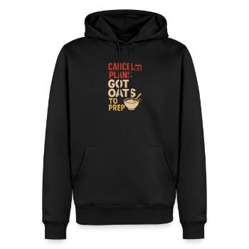 Culture du petit-déjeuner de la bouillie du jour au lendemain - Sweat à capuche Premium bio Homme - noir - Devant - Nico (187cm)