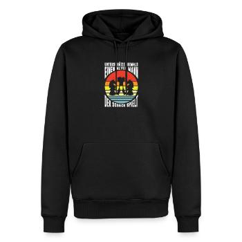 Schachspieler Geschenke Schach Zubehör Schachbrett - Männer Premium Bio Hoodie - Schwarz - Vorne - Nico (187cm)