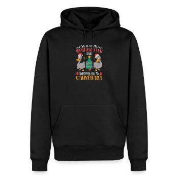 Christmas Christmas Gifts - Men’s Premium Organic Hoodie - black - Front - Nico (187cm)