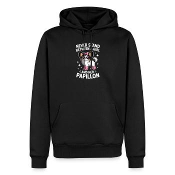 Papillon Sprüche Mädchen Lustige Papillon Geschenk - Männer Premium Bio Hoodie - Schwarz - Vorne - Nico (187cm)