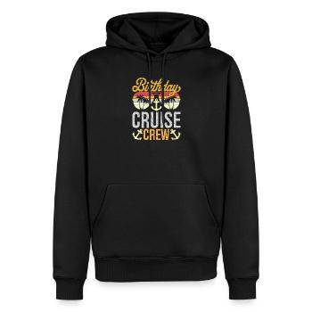 Birthday Cruise Crew Cruise Ship Birthday Cruising - Männer Premium Bio Hoodie - Schwarz - Vorne - Nico (187cm)