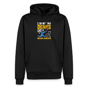 Toilettenverstopfungsmeister Lustiges - Männer Premium Bio Hoodie - Schwarz - Vorne - Nico (187cm)
