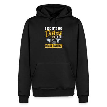 Toilettenverstopfungsmeister Lustiges - Männer Premium Bio Hoodie - Schwarz - Vorne - Nico (187cm)