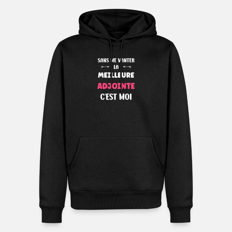 Assistent - Männer Premium Bio Hoodie - Schwarz
