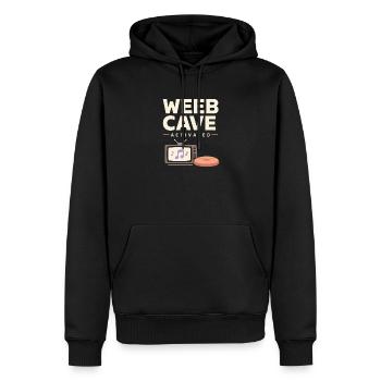 Anime-hausmensch Kuscheliger Weeb - Männer Premium Bio Hoodie - Schwarz - Vorne - Nico (187cm)