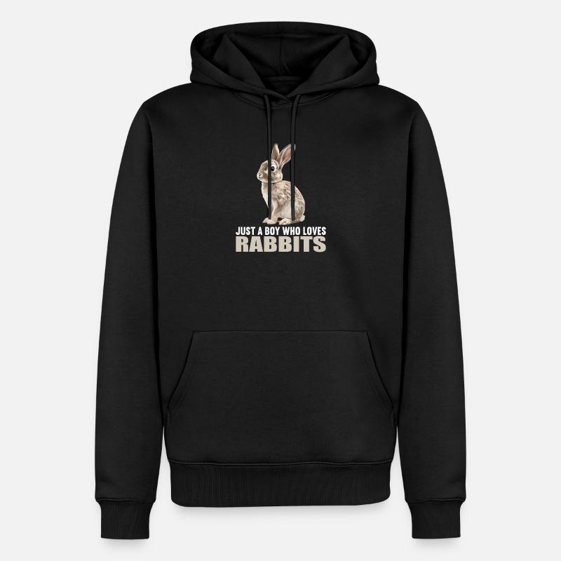 Lapin Lapin - Sweat à capuche Premium bio Homme - noir