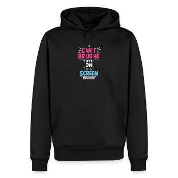 Anime-fangirl Schreit Anime-reaktion - Männer Premium Bio Hoodie - Schwarz - Vorne - Nico (187cm)