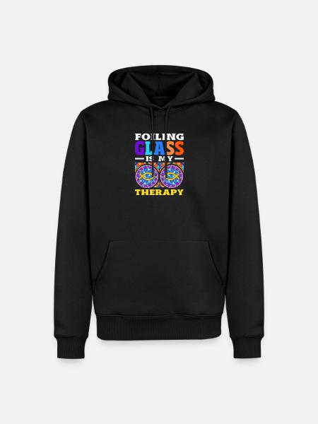 Buntglas-kunst Buntglas-künstler - Männer Premium Bio Hoodie - Schwarz
