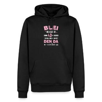 43 Jahre Beziehung Jahrestag Hochzeitstag  - Männer Premium Bio Hoodie - Schwarz - Vorne - Nico (187cm)