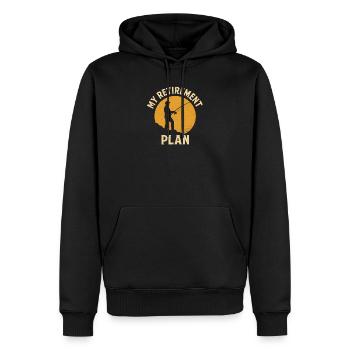 My Retirement Plan Angler Saying for Fishing Fans - Men’s Premium Organic Hoodie - black - Front - Nico (187cm)