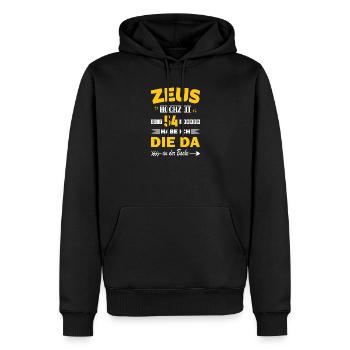 54 Jahre Beziehung Jahrestag Hochzeitstag - Männer Premium Bio Hoodie - Schwarz - Vorne - Nico (187cm)