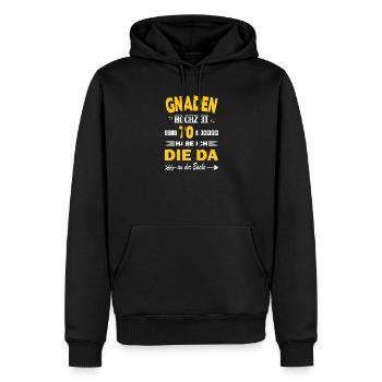 70 ans de mariage anniversaire de relation Mariage Anniversaire de mariage - Sweat à capuche Premium bio Homme - noir - Devant - Nico (187cm)