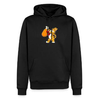 Tiger Boxer Boxsack Boxen - Männer Premium Bio Hoodie - Schwarz - Vorne - Nico (187cm)