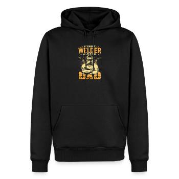 Welder Saying Gifts for Metalworkers - Men’s Premium Organic Hoodie - black - Front - Nico (187cm)