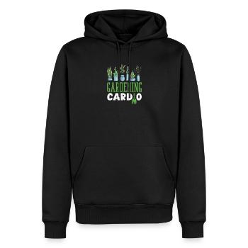 Gartenarbeit Kardio Pflanzenliebhaber Garten - Männer Premium Bio Hoodie - Schwarz - Vorne - Nico (187cm)