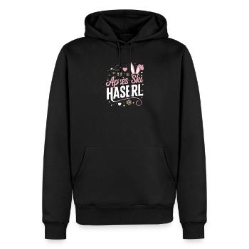 Après-ski bunny hut fun Skier ski bunny - Sweat à capuche Premium bio Homme - noir - Devant - Nico (187cm)
