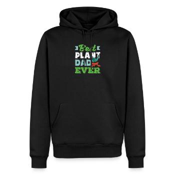 Beste Pflanze Hobby Dad Ever Funny Gardener - Männer Premium Bio Hoodie - Schwarz - Vorne - Nico (187cm)