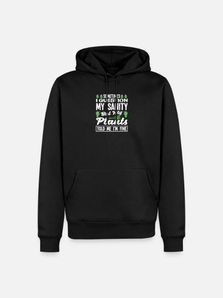 Ask My Reason Plant Lover - Men’s Premium Organic Hoodie - black
