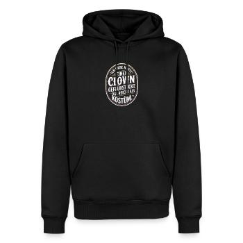 Clown Breakfast Carnival Clown Costume Replacement - Men’s Premium Organic Hoodie - black - Front - Nico (187cm)