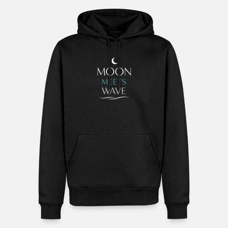 Nachtbootfahren Mit - Männer Premium Bio Hoodie - Schwarz
