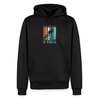 DIVE Taucher Outfit - Scuba Diving Retro Look - Männer Premium Bio Hoodie - Schwarz - Vorne - Nico (187cm)