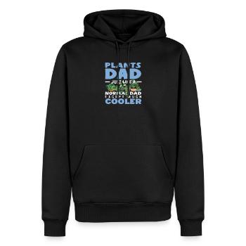 Pflanzen Papa Viel Cooler Lustig Fahter Gärtner - Männer Premium Bio Hoodie - Schwarz - Vorne - Nico (187cm)